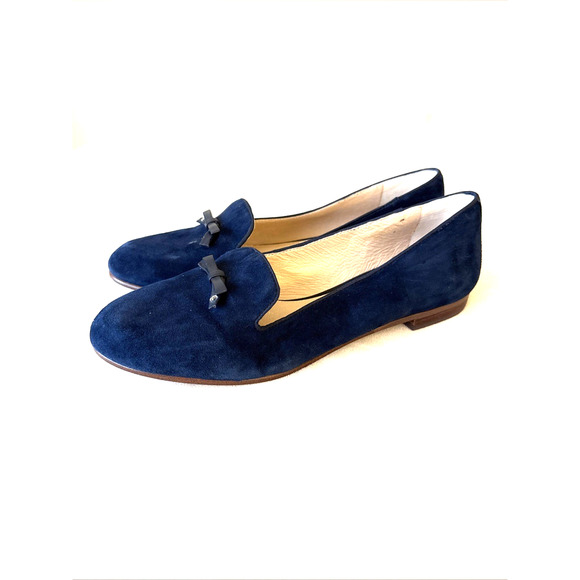 Louise et Cie Navy Blue Flats - Picture 1 of 9